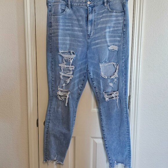 AE Next Level Stretch Distressed Jegging - Picture 1 of 6